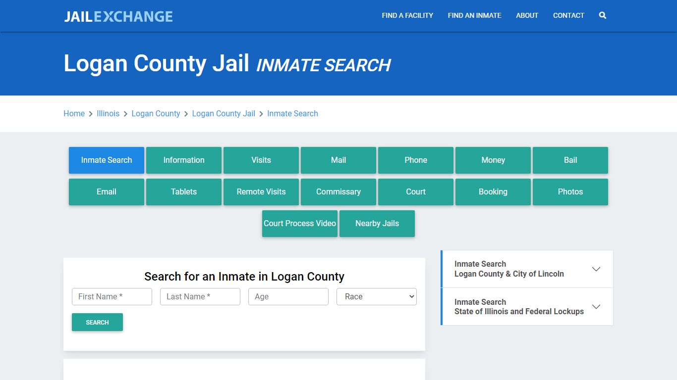 Logan County Jail, IL Inmate Search: Roster & Mugshots